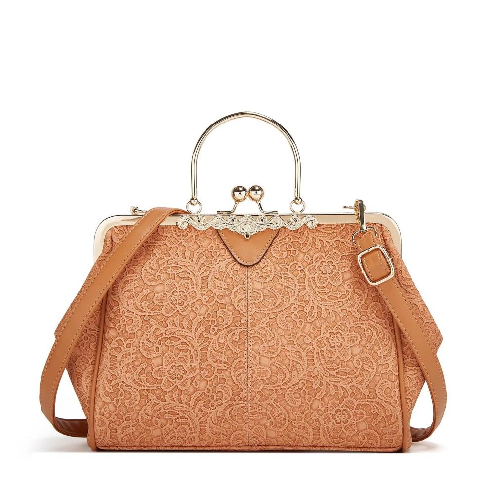 Kussverschluss-Handtasche – elegant