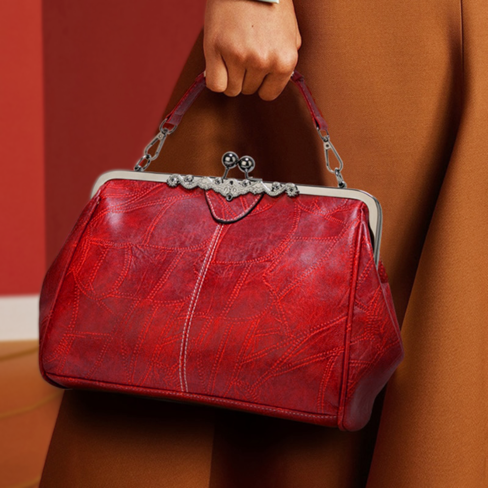 Kussverschluss-Handtasche – elegant