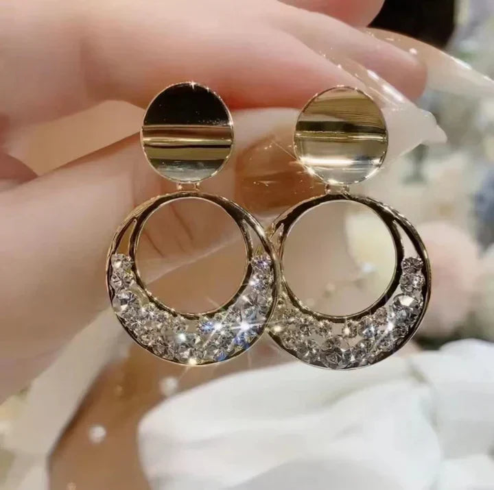 Goldene Valeria Lunaris Ohrringe