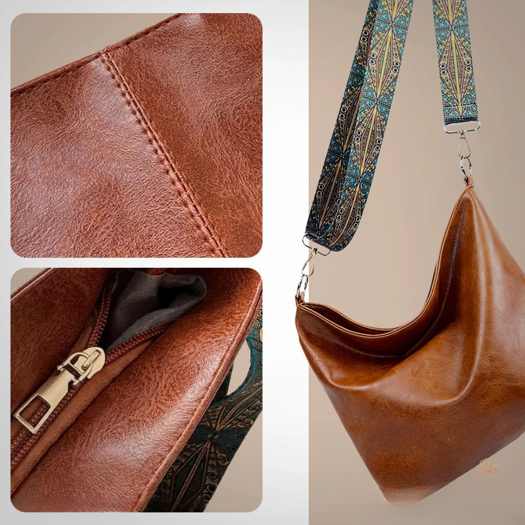 Chelseys Charme Schultertasche aus Leder