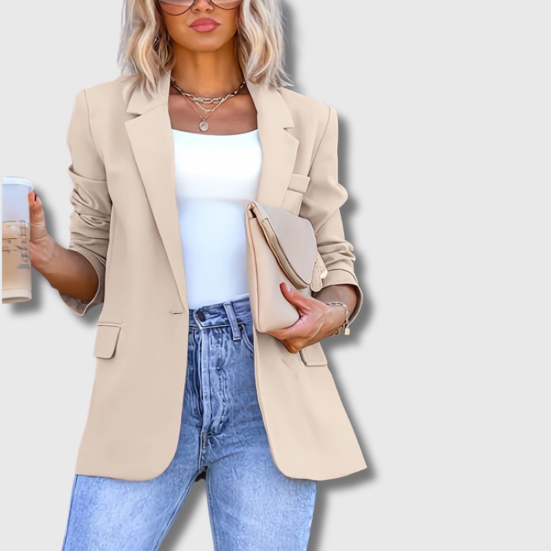 Sylvie – Damenblazer Eleganz Beige, Limitierte Edition