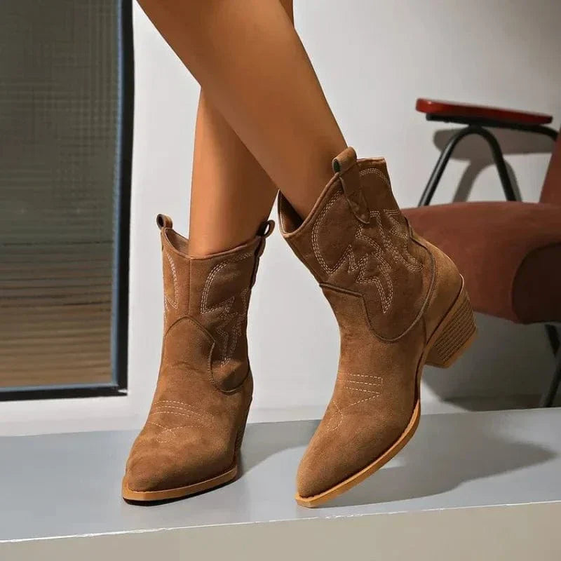 Bergkette Schöne Westenstil Stiefel
