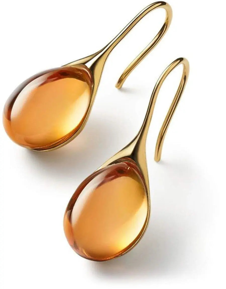 Kristall-Ohrringe in Goldene und Silber