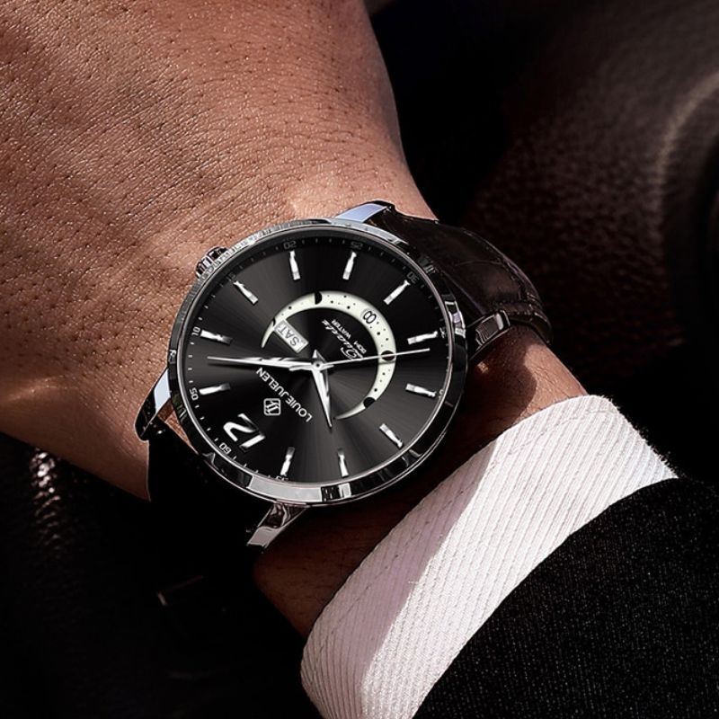 Elegante Leuchtende Mondphasenuhr