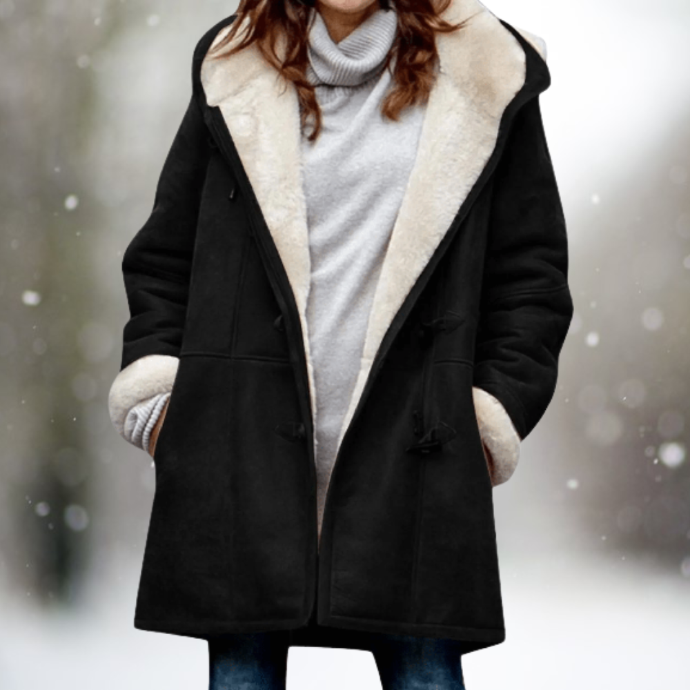 Sofia - Warmer und stilvoller Fleece Mantel