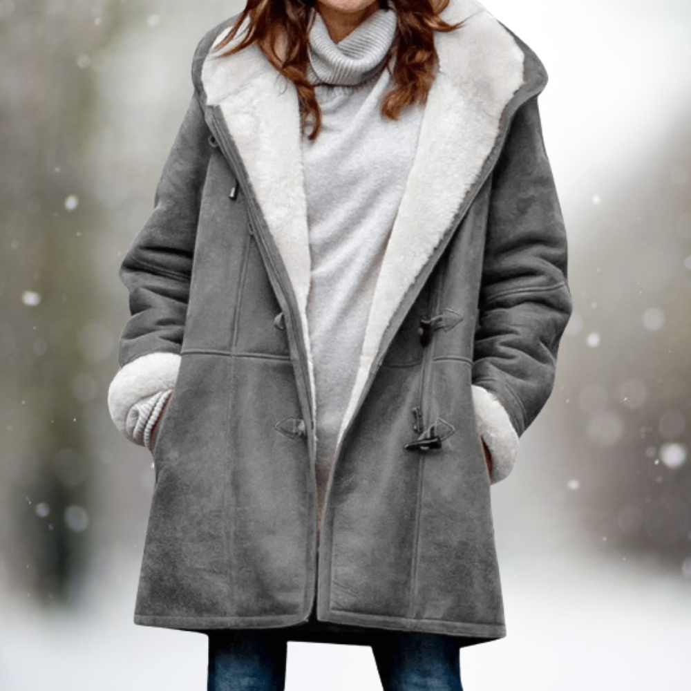Sofia - Warmer und stilvoller Fleece Mantel