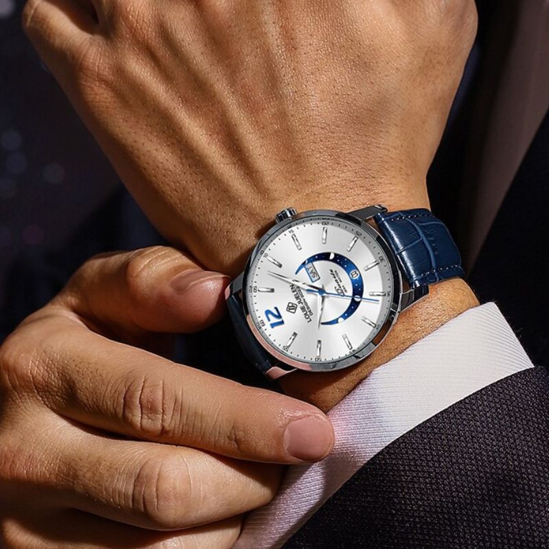 Elegante Leuchtende Mondphasenuhr