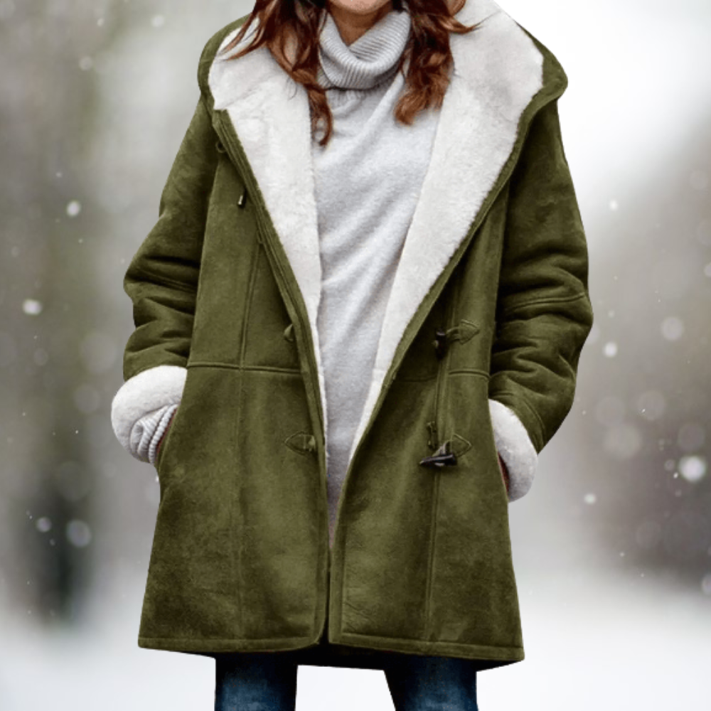 Sofia - Warmer und stilvoller Fleece Mantel