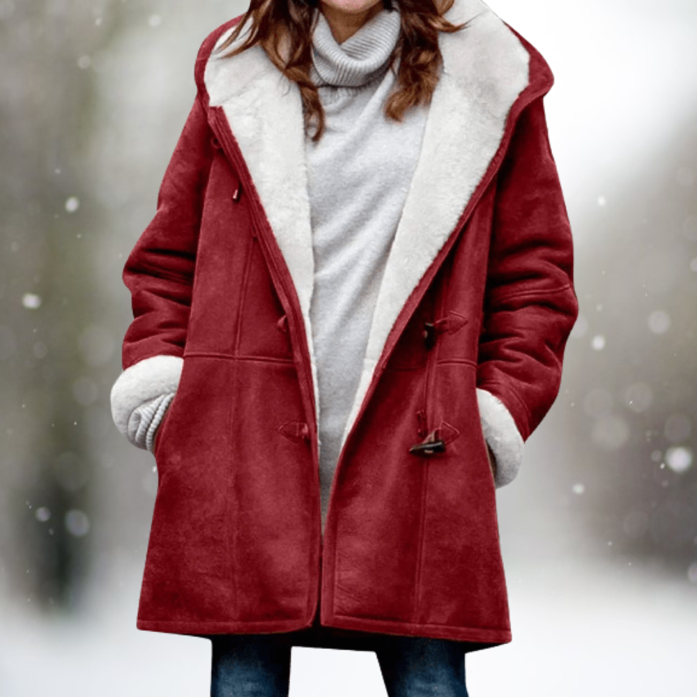 Sofia - Warmer und stilvoller Fleece Mantel