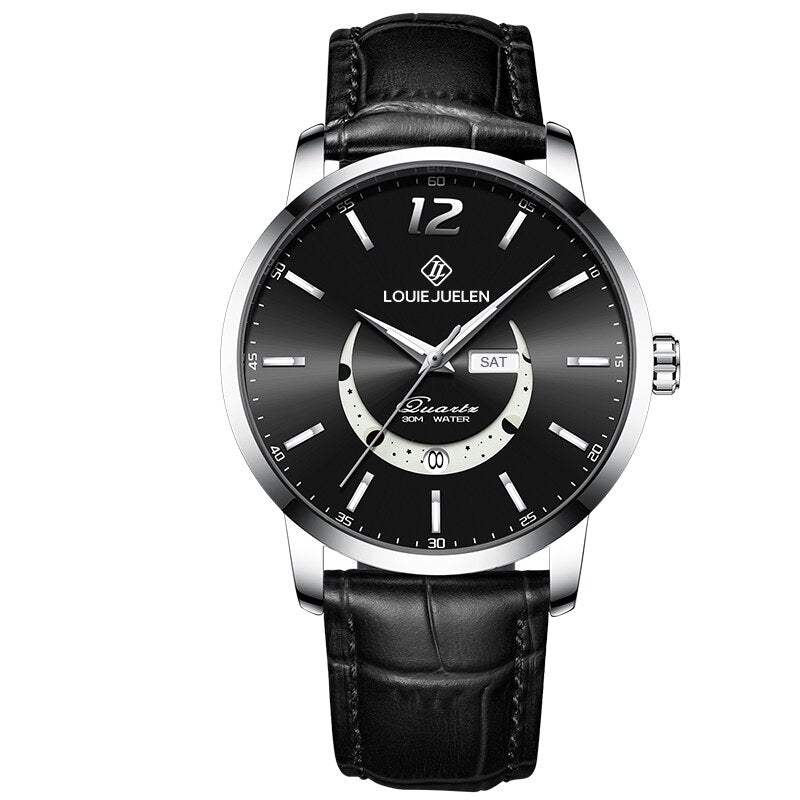 Elegante Leuchtende Mondphasenuhr