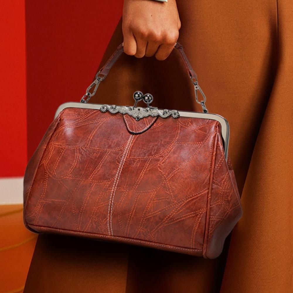 Kussverschluss-Handtasche – elegant