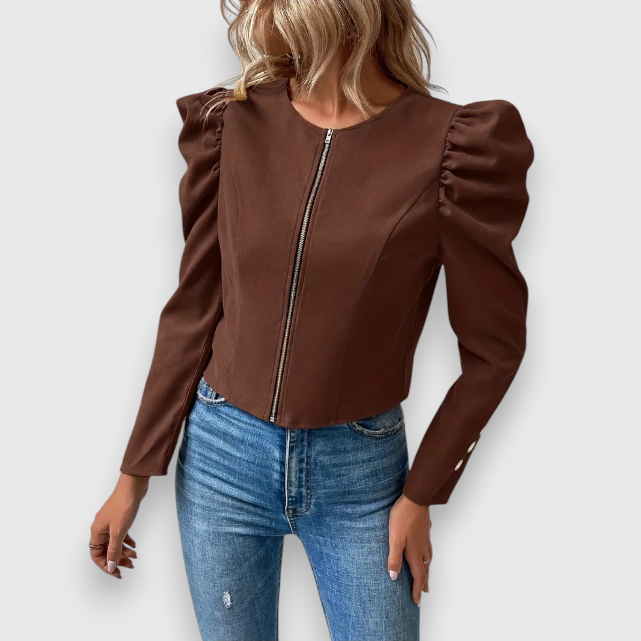 Léa – Damenjacke mit Puffärmeln
