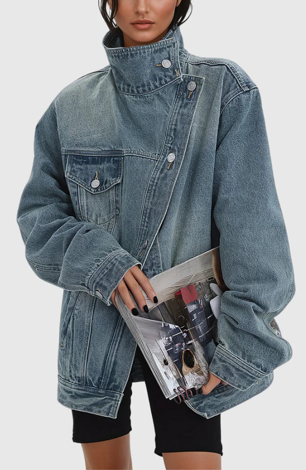 Eliza - Künstlerische Jeansjacke für Damen