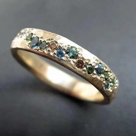 Einfacher Retro Goldring