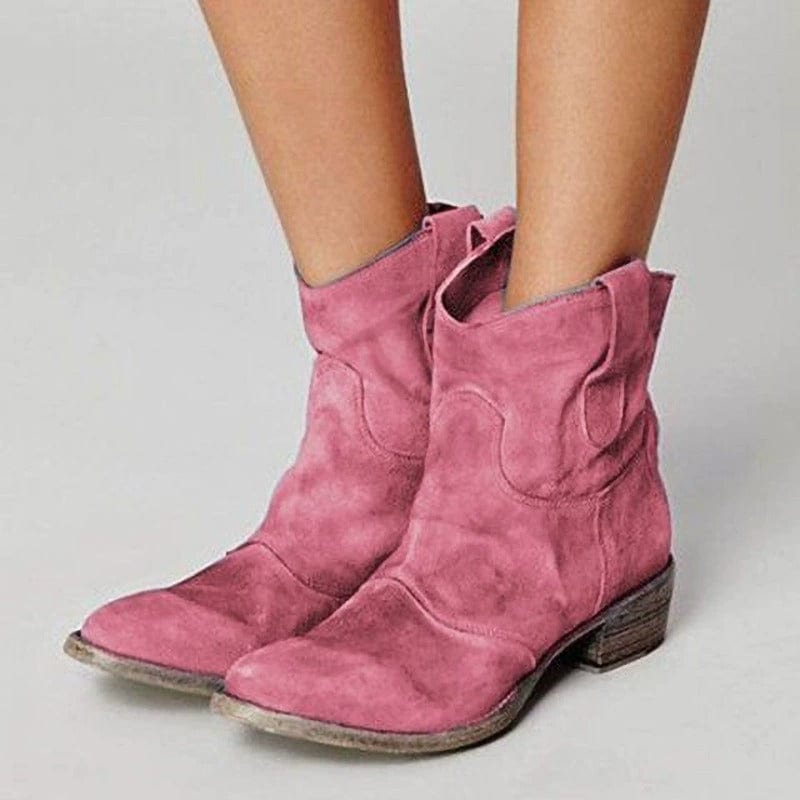 Lyla Bergkamm-Wildlederstiefel im Westenstil