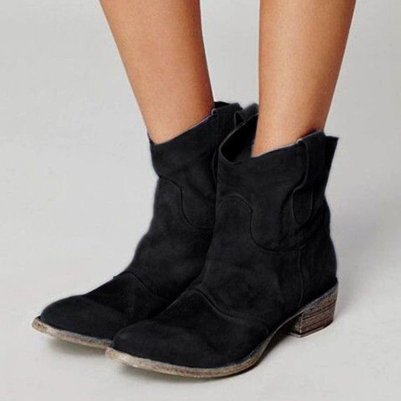 Lyla Bergkamm-Wildlederstiefel im Westenstil