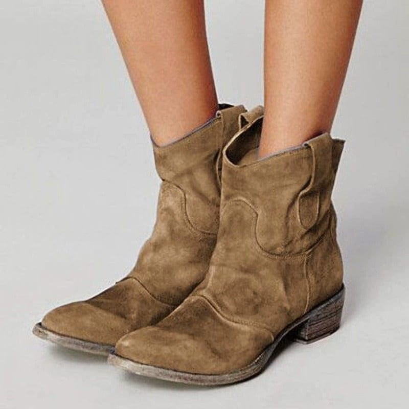 Lyla Bergkamm-Wildlederstiefel im Westenstil