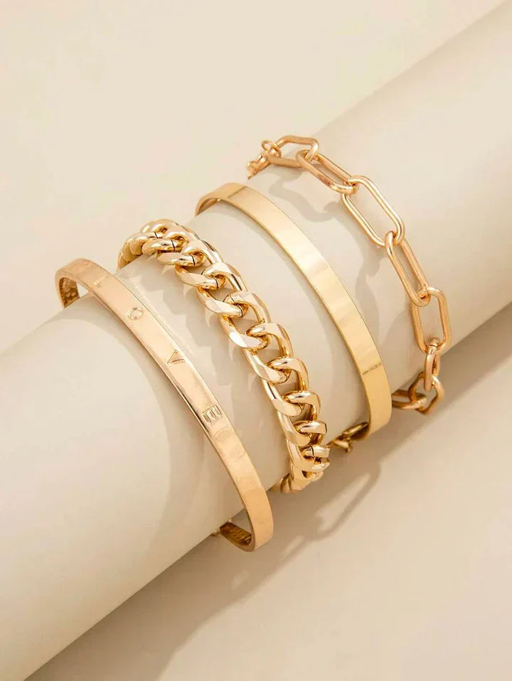 Elan Mercer Armbandset | Gold