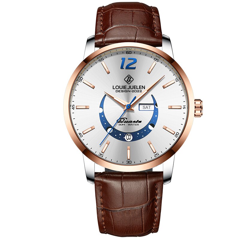 Elegante Leuchtende Mondphasenuhr